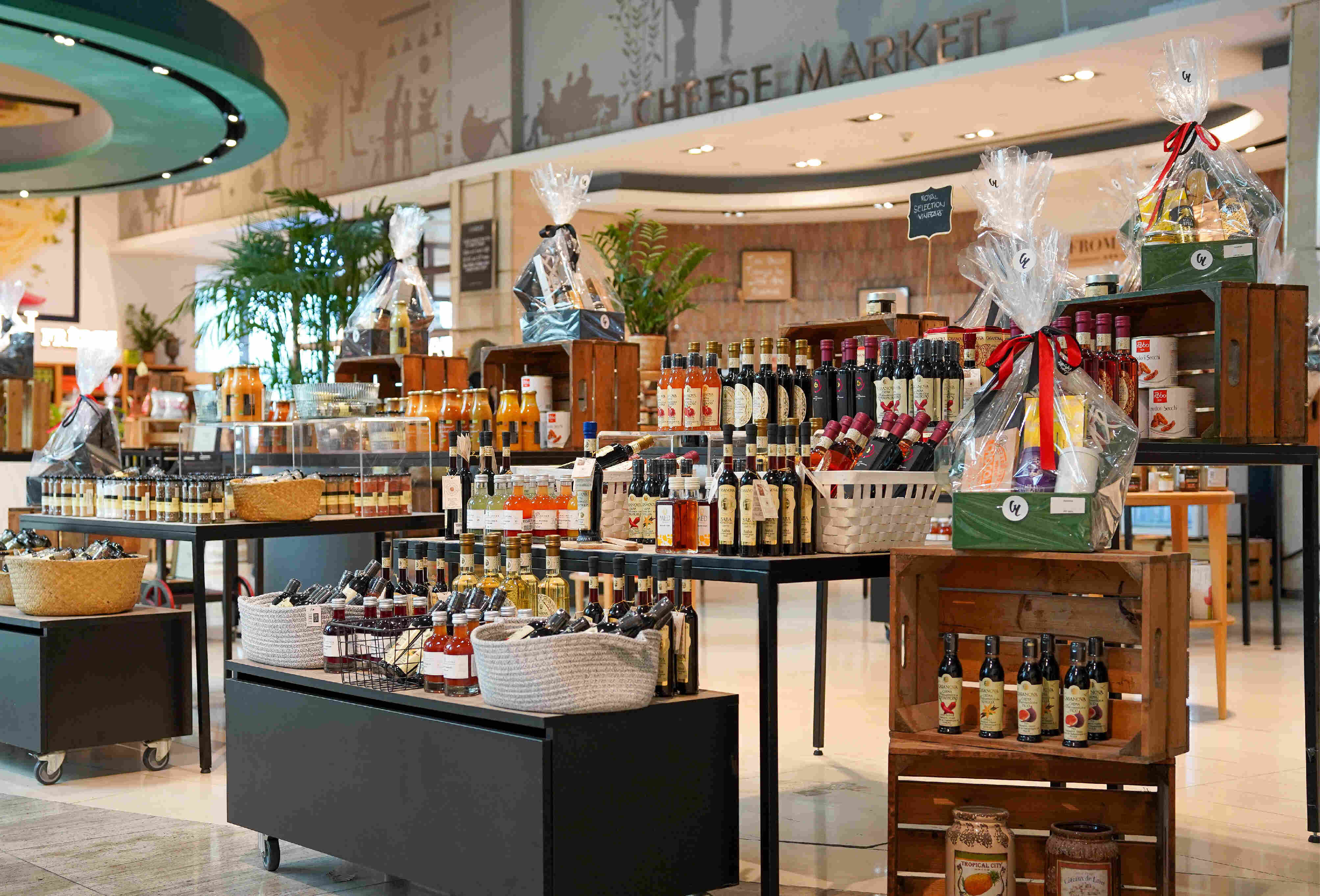 Shop fresh produce, gourmet groceries, and organic items at Le Gourmet's grocery section, Galeries Lafayette Dubai.